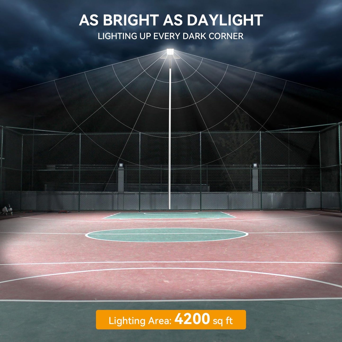 Adewalk 12000W Solar Street Light with Dual Solar Panels, Commercial Grade Parking Lot Lights with Large LEDs, Flood Lights Outdoor wth Motion Sensor and Remote Control for Yard, Street 2 Pack