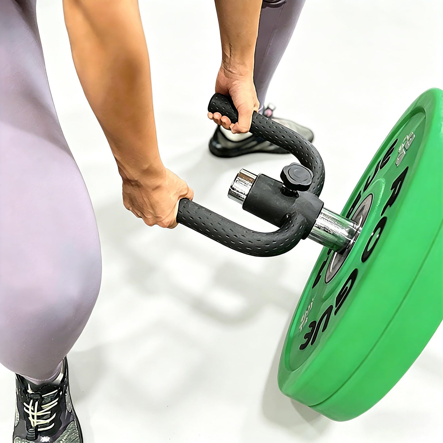 CYBEOE Landmine Handle (550LB Max) T Bar Row Attachment with Zero-Slip Lock, Heavy Duty Barbell Row Attachment for 2 Inch Olympic Bar, Pro TBar Row Handle, Landmine Row Attachment