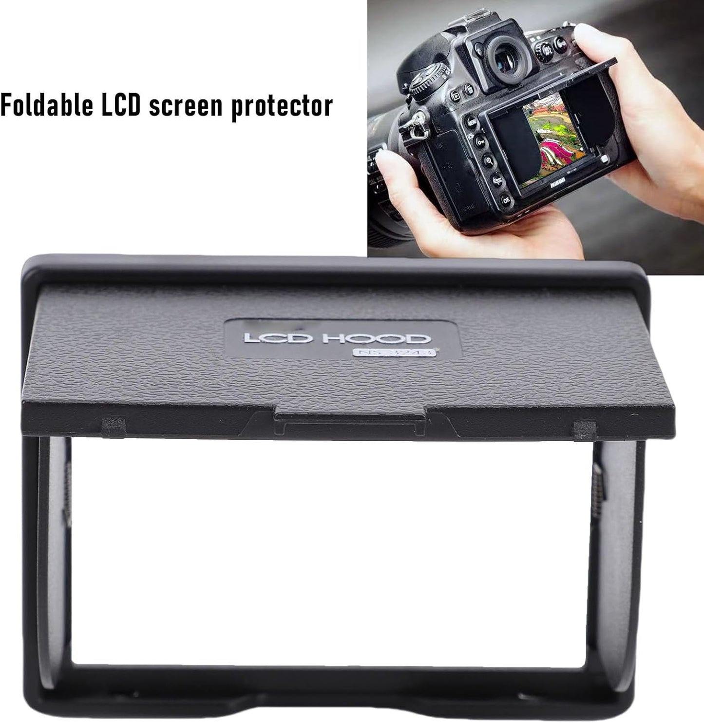 3.2in 5DIV 5DIII 1DX, T1, T2, 3D Zyyini Camera LCD Sun Shade, Wide Screen Magnet Hood Viewfinder for X X Light Blocking