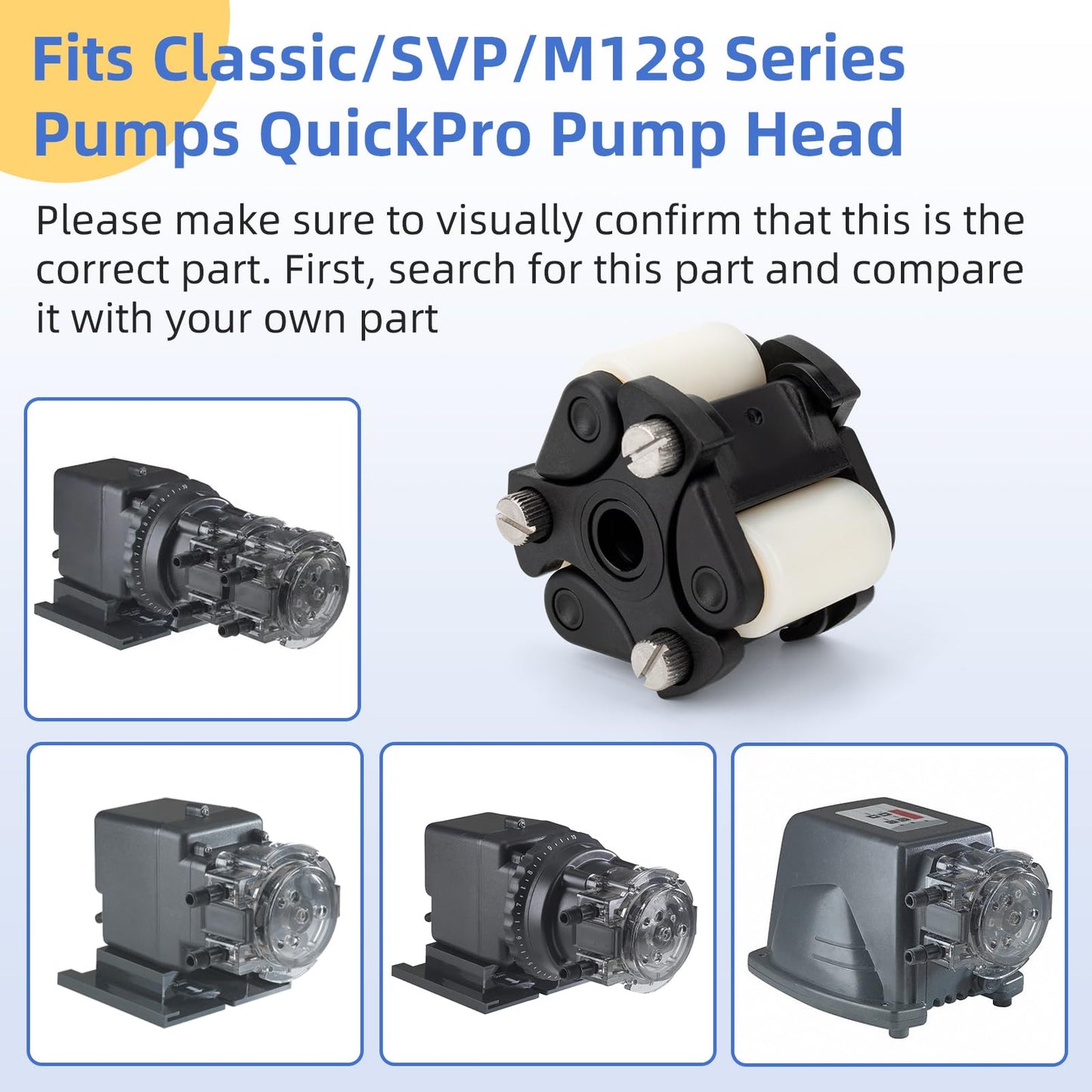Four Pack Pump Roller Assembly QP500 Quickpro Compatible with Classic, SVP & M128 Series Pumps, Replacement for Pump Roller Wear & Tear