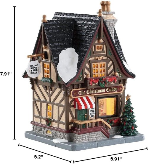 Lemax The Christmas Cubby - Festive Holiday Decor | Charming Collectible Figurine