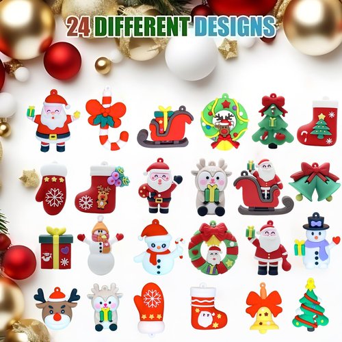 Christmas Advent Calendar 2025 - 24 Unique 3D Toys & Decorations for Kids | Santa, Snowman & More