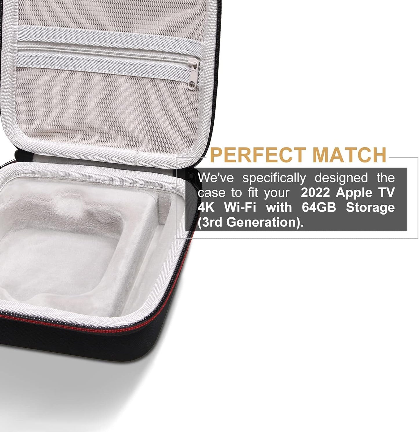 L LTGEM 2022 4K 64GB (3rd LTGEM EVA Hard Case for Apple TV WiFi with Storage Generation) - Travel - Protective Carrying