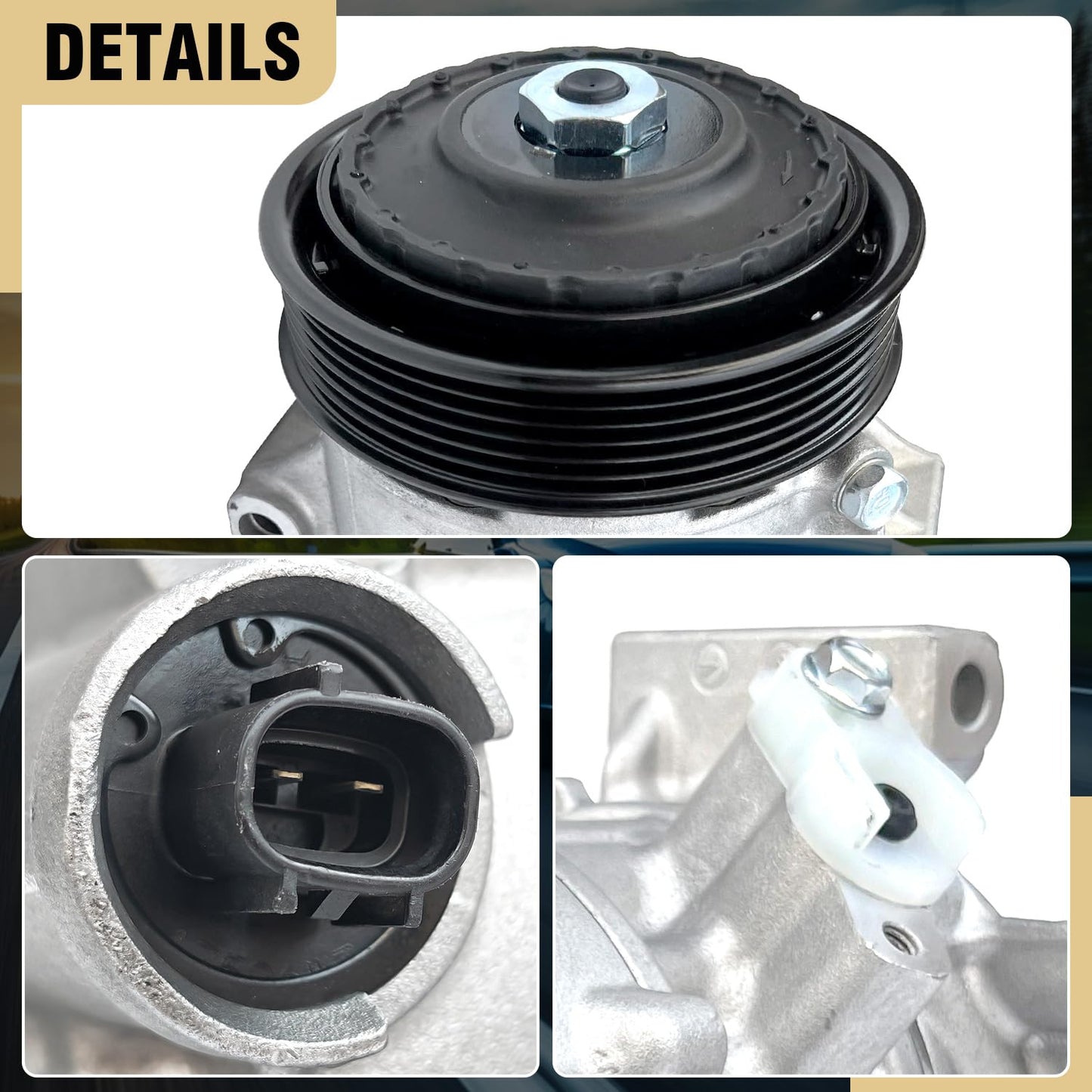 Aspligo Air Conditioner AC Compressor Fits for Toyota Corolla 1.8L 2014-2022, Corolla iM 1.8L 2017-2018, with A/C Clutch, CO29198C AC Compressor, Replaces 88310-02850, 88310-02851,110MM 6PK