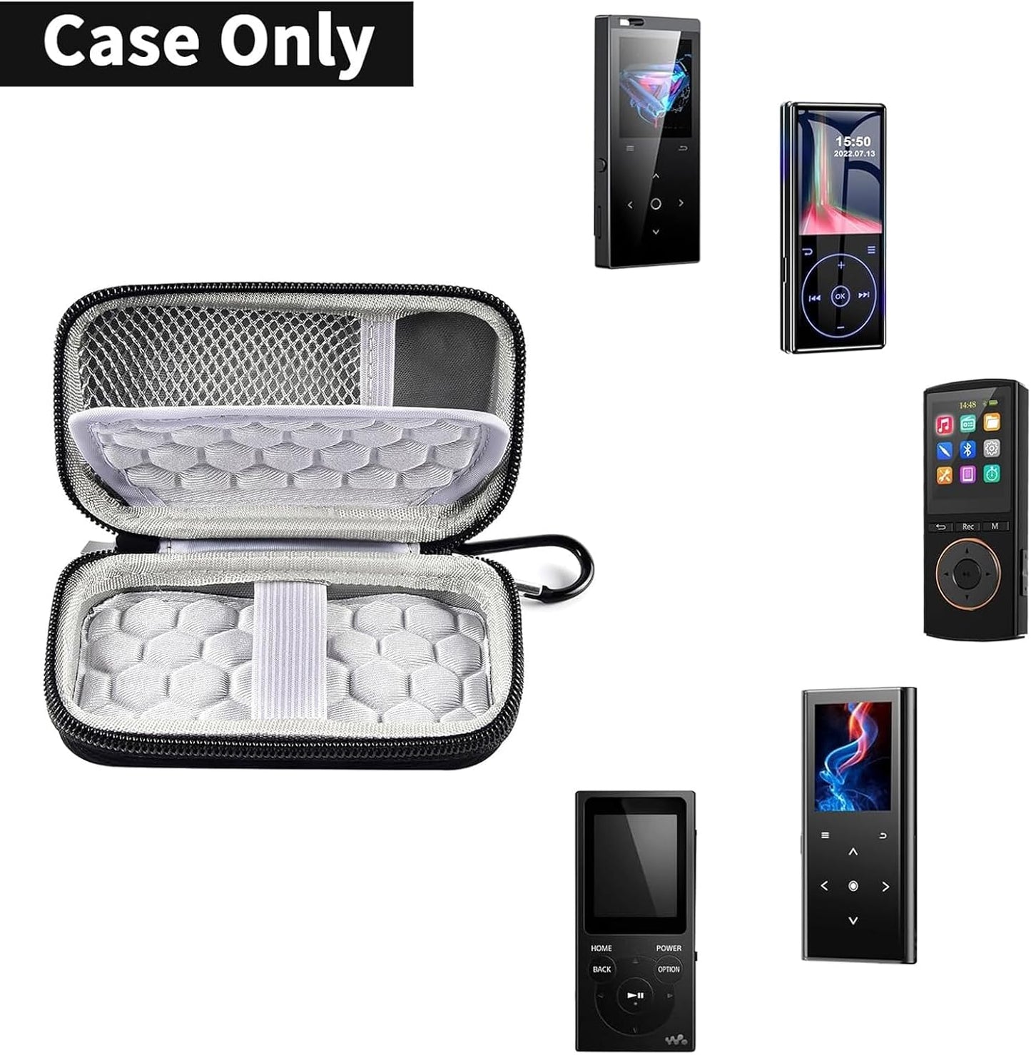 Comecase MP3 MP4 TIMMKOO/for MP3 & Player Case for Luoran/for innioasis/for MYMAHDI/for Phinistec/Music Players