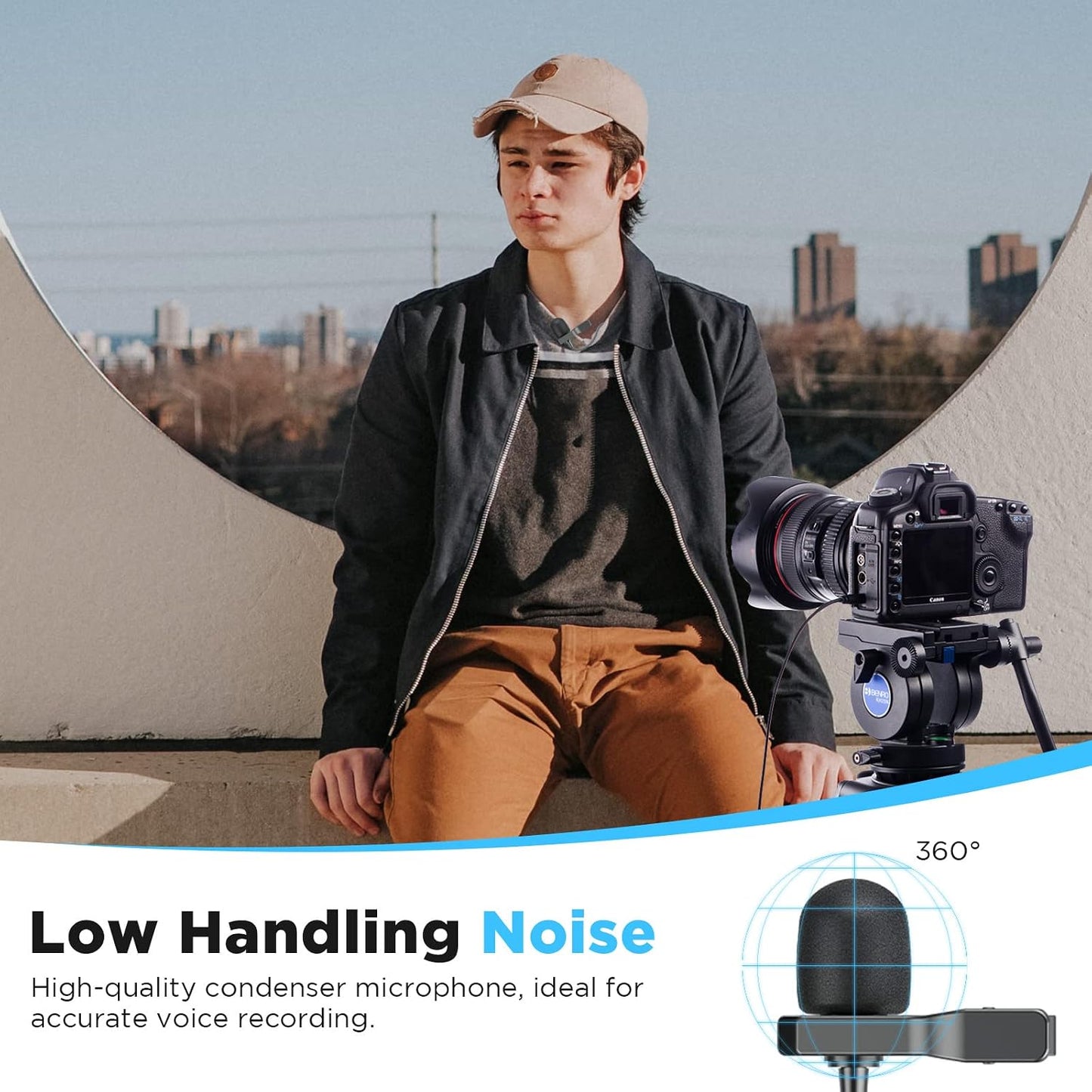 BOYA BY-M1S Professional Lavalier Lapel Microphone Omnidirectional Condenser Mic for iPhone Android Smartphone DSLR