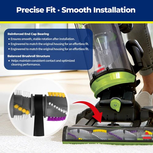 Brush Roll & Belt Kit for Bissell CleanView Swivel Rewind Vacuum Fits 2252 2253 2254 2256 2258 2259 2260 2316 2486 2487 2488 2489 3195 3196 3197 3197A 3198 3198A Replace Parts 1604545 1600159 1611230