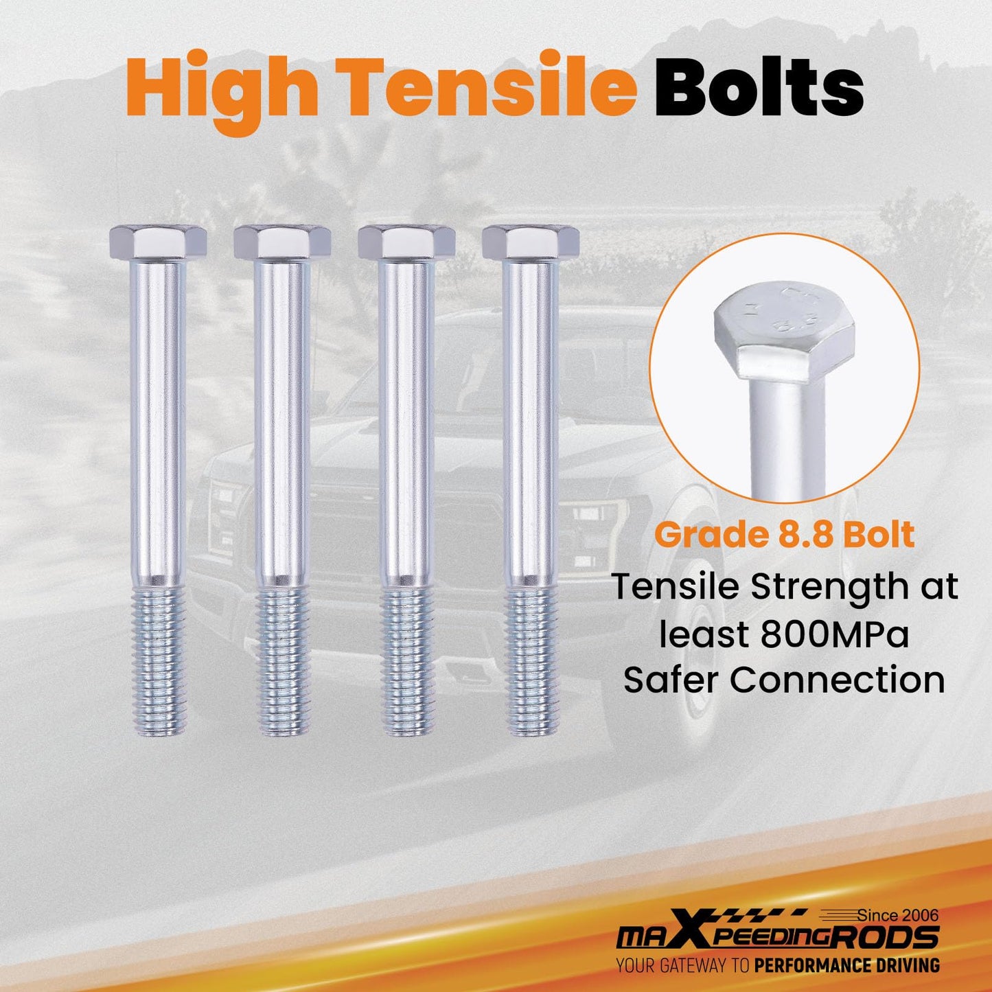 maXpeedingrods 2” Lift Kit for Honda ACTY HA4 1990-1998, Front Spacer, Rear Shackle Leveling Kit