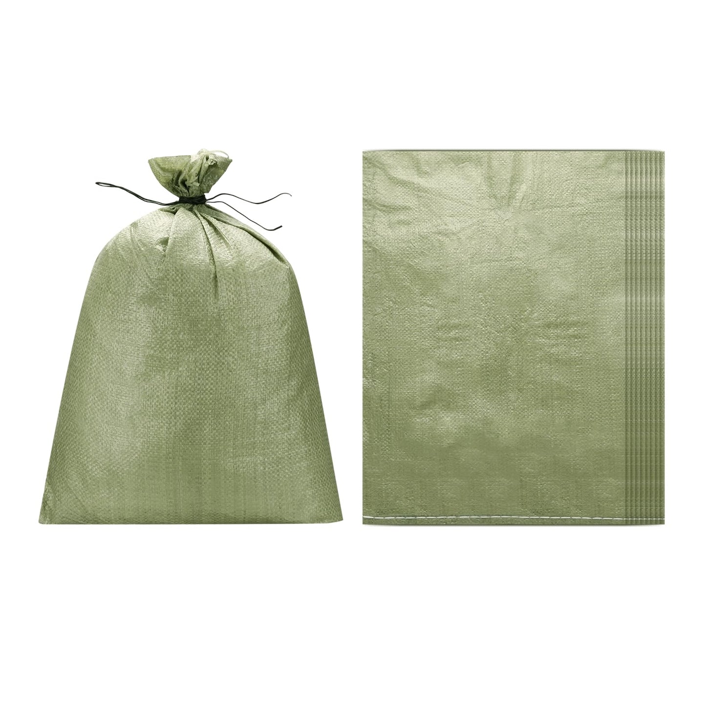 PATIKIL Heavy Duty Sand Bags, (15.8"x19.7", Gray) (10 Pcs), Empty Sandbags Woven Polypropylene Sandbags Sand Bags Suit for - Flooding Weight Construction Earth Bag Homes