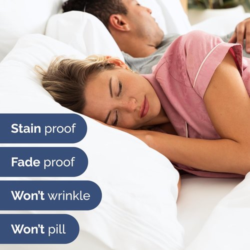 Full XL Bed Sheet Set by Hotel Luxury | 4-Piece Soft, Breathable & Cooling Bedding - Deep Pockets, Fade & Wrinkle Free - White