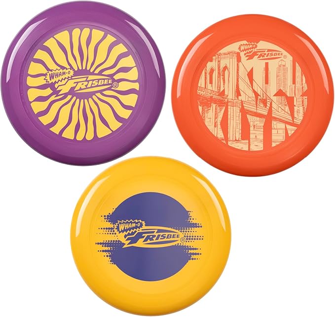Wham-O Frisbee Cool Flyer Flying Disc, 9.95 Inch Sports Disc Lightweight Durable for Outdoor Beach Park Backyard Game - 130g