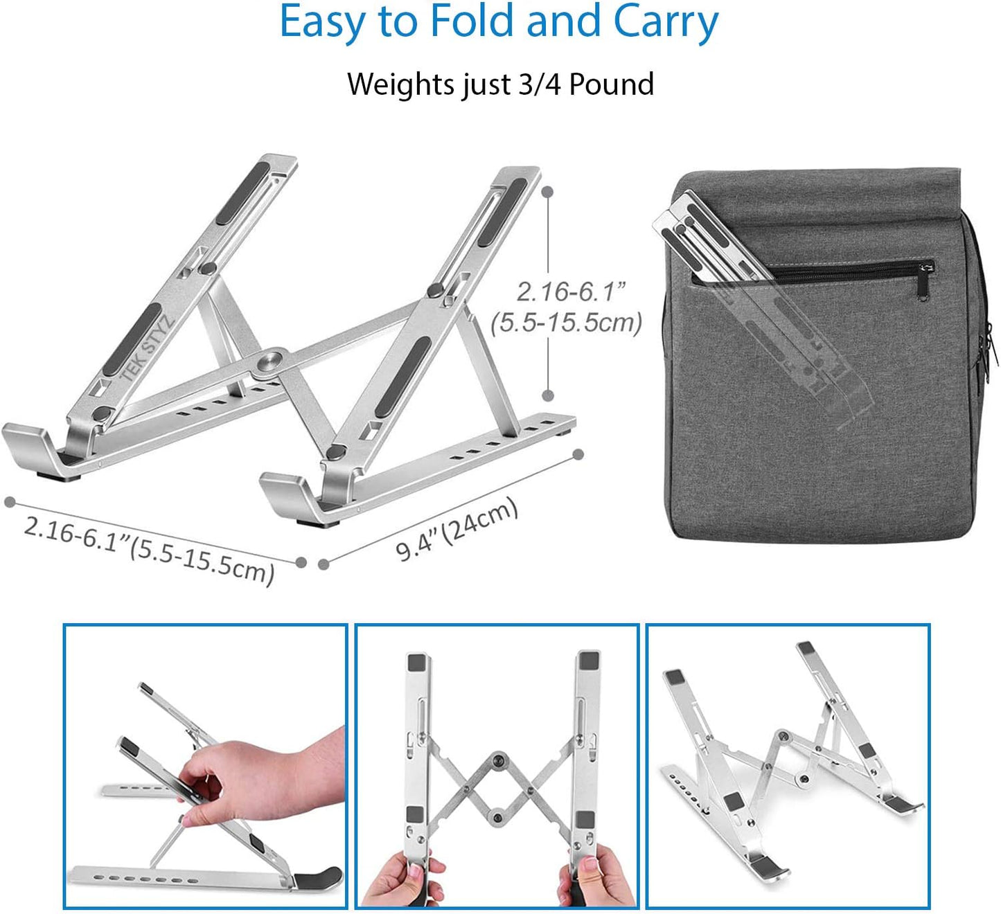 Tek Styz 2.0 21" 50 PRO Stand Compatible with Samsung MHL HDTV Durable Adjustable Desktop Holder, Portable, up