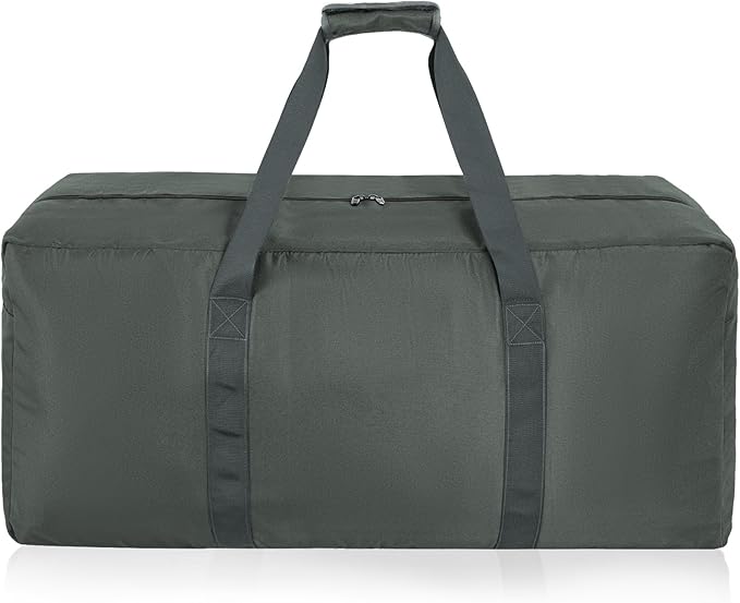 Extra Large Travel Duffle Bag, 160L Gear Bag for Men and Women, Storage Bag Ideal for Overnight Camping and Weekend Getaways, Dark Gray