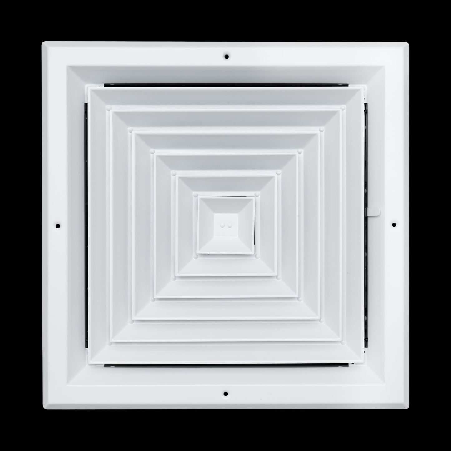 Fits 14x14 Duct Opening 4 Way Aluminum Square Ceiling Diffuser by Handua | Register Vent Cover Grille for Ceiling | Rust Proof | White | Outer Dimensions: 15.75" X 15.75"