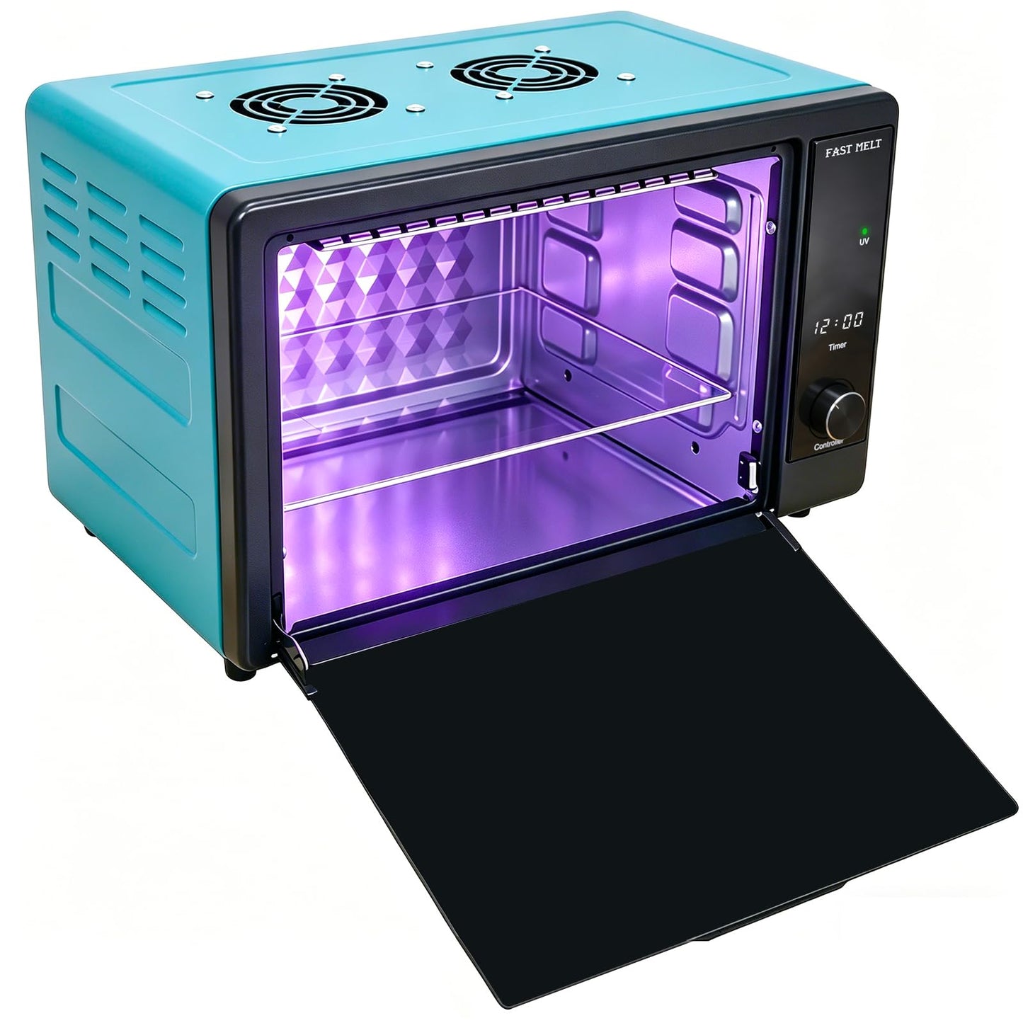 10L Large 395nm UV Resin Curing Machine with 150 LEDs & Reflective Cups 30% Faster Curing,Auto-Shutoff Safety Door Sensor, Silent Cooling Fans, HD Display UV Resin Curing Box for Craft DIY Decor