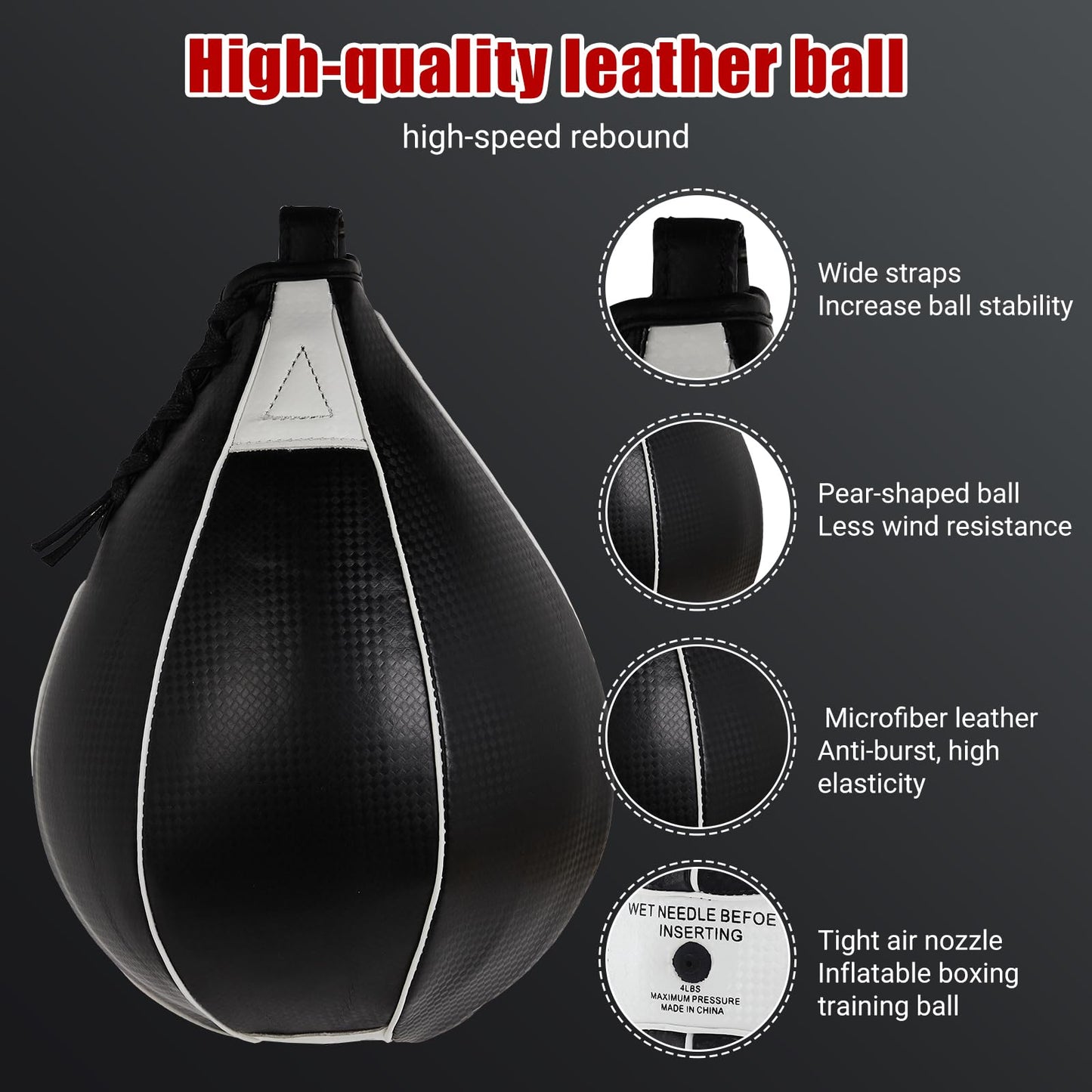 Heavy-Duty Adjustable Speed Bag Platform, 24-Inch Wall Mount Boxing Kit with 360° Swivel for Professional Home Gym Training