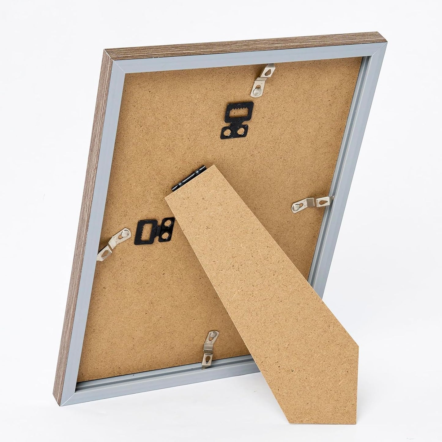 Rustic White Picture Frame by [Brand Name] - 8.5x11 Wall & Tabletop Display | Durable Shatter-Resistant Plexiglass