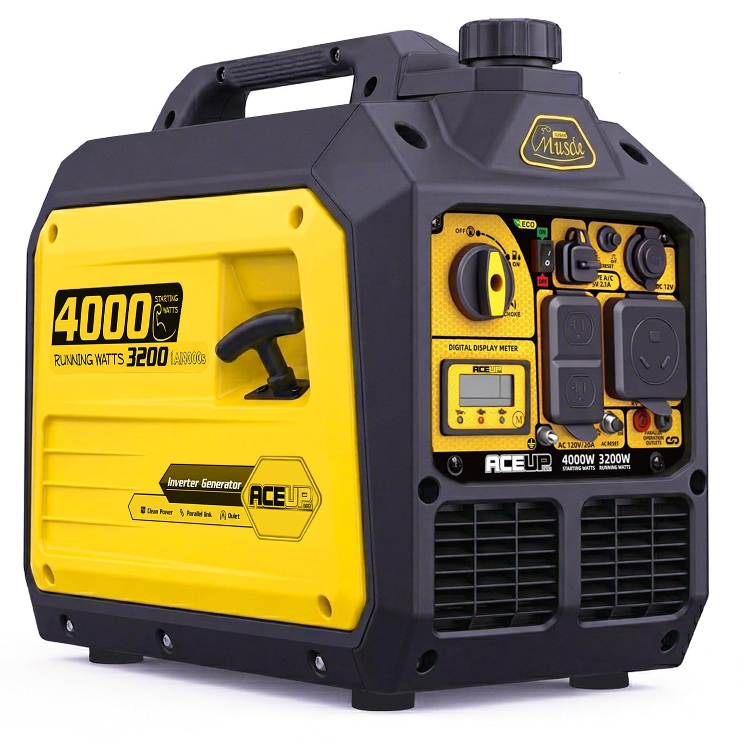 Aceup Energy 4000 Watt Inverter Generator Portable 149cc, Gas Powered Generator Quiet for Home, RV-Ready, EPA Compliant