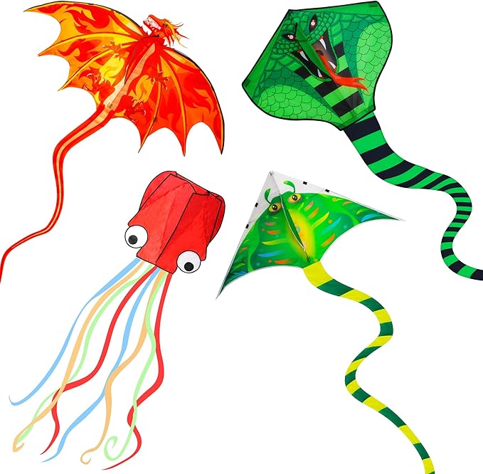Large Kites for Adults Kites for Kids Ages 4-8， 8-12 Beach Park Outdoor Game Activities, Gifts for Easter and Festival