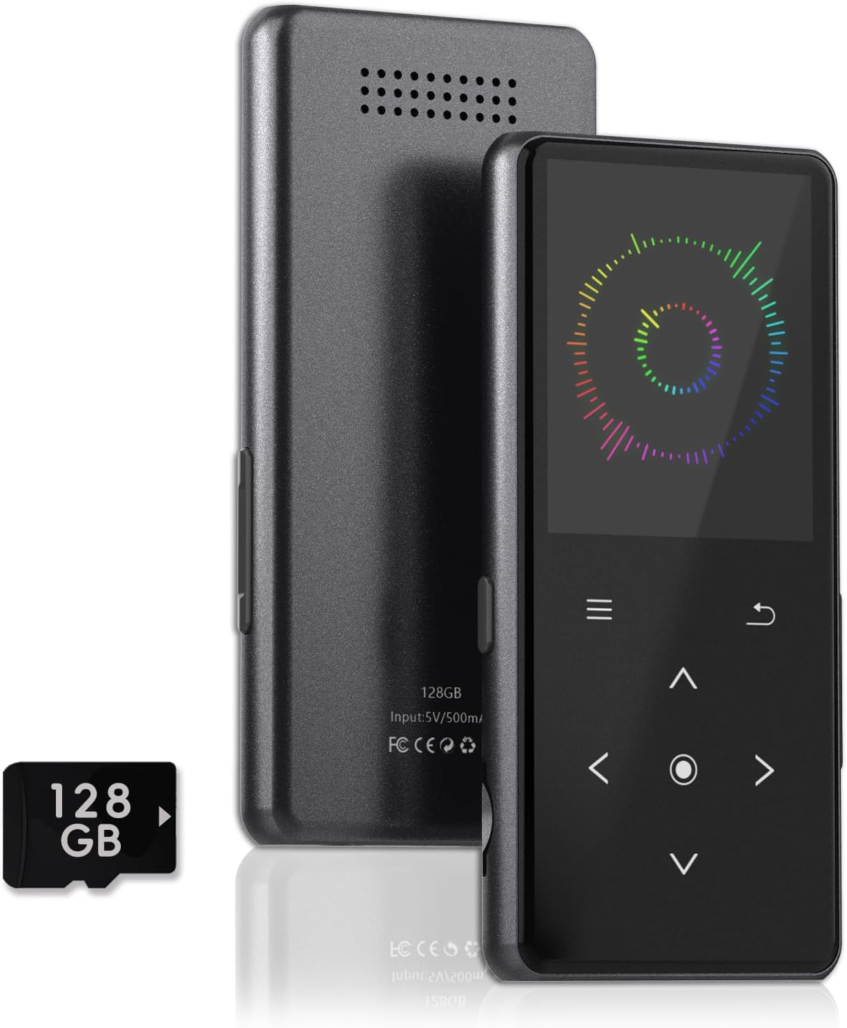 Vaktare Gud 128GB MP3 Player with Bluetooth, Portable Music Player with Built-in Speaker