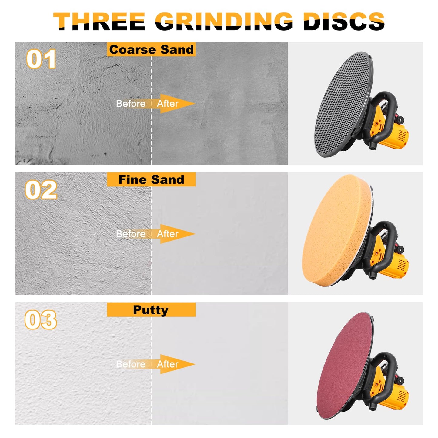 Meticuloso Concrete Trowel with Extension Rod, Concrete Mixer, Wall Smoothing Polishing Machine, 80-200RPM 1680W Electric Plaster Mortar Cement Putty Trowel