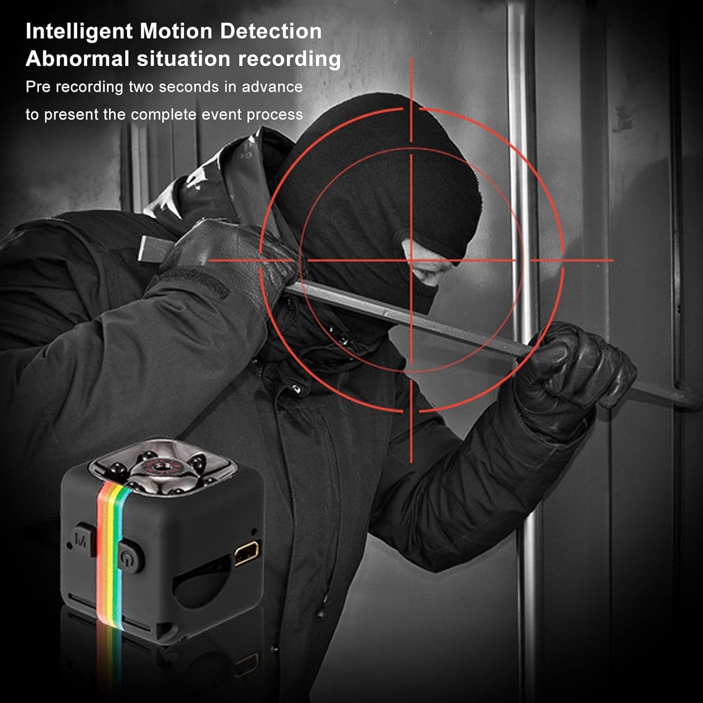 Jinlorion 1080P 140 Mini Camera HD with Night, Degree Wide Angle Lens, Small Sports DV Camcorder for Outdoor and Indoor