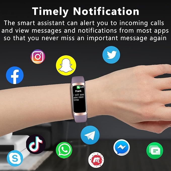 Fitness Tracker with Heart Rate/Blood Oxygen/Sleep Monitor, 20+ Sports Modes Smart Watches for Women/Men, Activity & Step Tracker Smart Watch for Android/iOS Phones (Bordeaux)