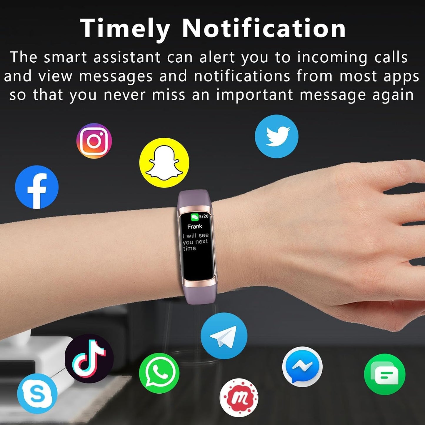 Fitness Tracker with Heart Rate/Blood Oxygen/Sleep Monitor, 20+ Sports Modes Smart Watches for Women/Men, Activity & Step Tracker Smart Watch for Android/iOS Phones (Bordeaux)