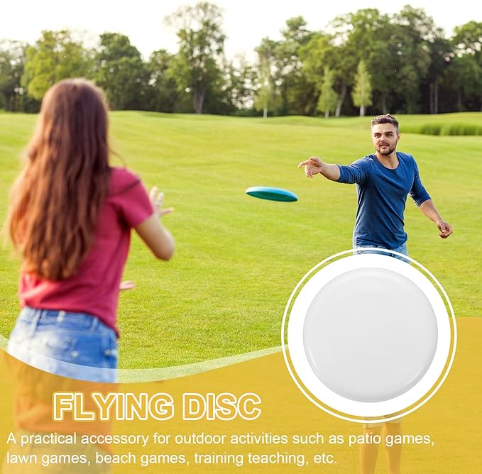 PATIKIL Flying Disc Colorful Plastic Flying Disk Flyer for Outdoor Sports Training Playing Lawn Game