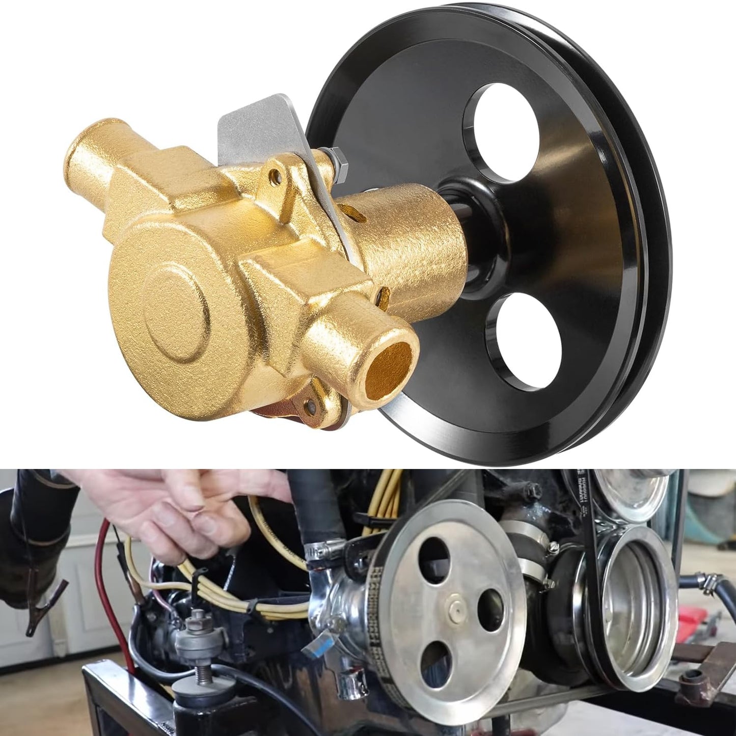 RA057007 Raw Sea Impeller Water Pump Compatible with Ford marine 5.0,5.8,351,302 Sherwood Pleasurecraft & Ski boat G20, G21, 302, 351 Jabsco 18830-0010