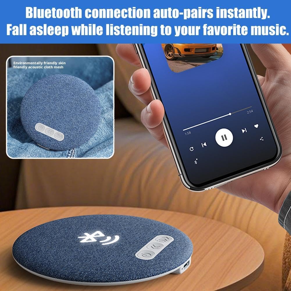 Generic 2026 Bluetooth Pillow Speaker for Sleeping,Mini Portable Under Pillow Speaker with White Noise Timer,Wireless