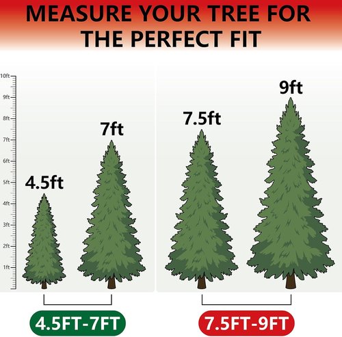 HOMEST Christmas Tree Storage Bag - Fits 4.5-7ft Artificial Trees | Zippered with Reinforced Handles, Green