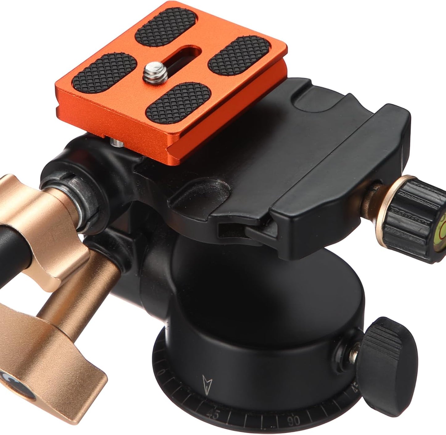 Frienda 2 1/4''-20 Head(Orange,Pu50) Pieces Metal Quick Release Plate with Camera Screw Tripod Mount Plate Fits