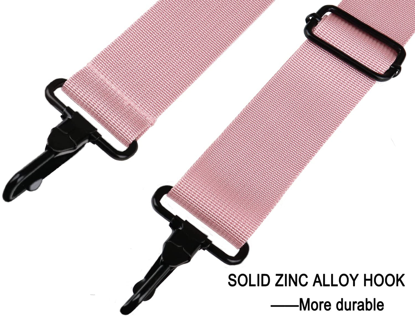 Shoulder Strap, Durable 55" Universal Replacement Laptop Shoulder Strap, Adjustable Comfortable Belt with Metal Hooks for Briefcase, Computer Messenger Bag, Laptop Case Luggage/Duffel/Camera, (Pink)