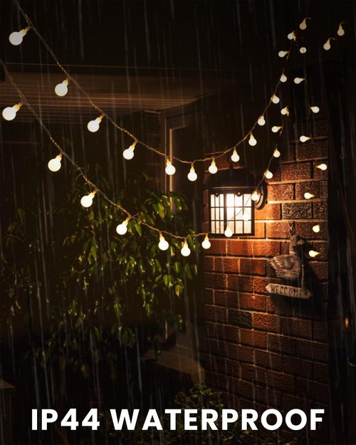 Globe String Lights - 100 LED Fairy Lights with Remote & Timer | 43 Ft Warm White Twinkle Lights for Indoor/Outdoor Decor