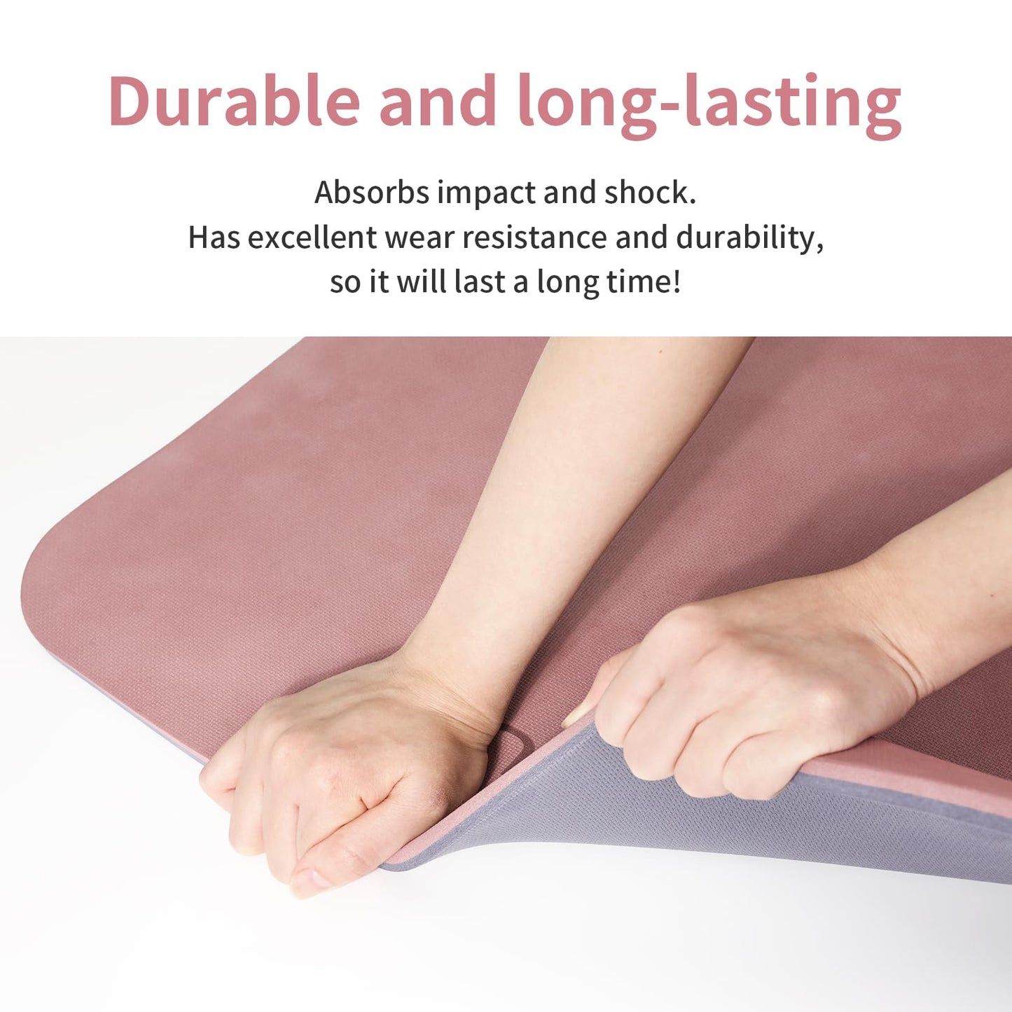 PAIDU Yoga Mat Non Slip Anti-tear,extra thick-2/5 inch（10MM）High Resiliency Professional POE Yoga Mats for Women Men Kids,72"x24"inch,Workout, Yoga, Pilates and Floor Exercise, with Carrier Strap