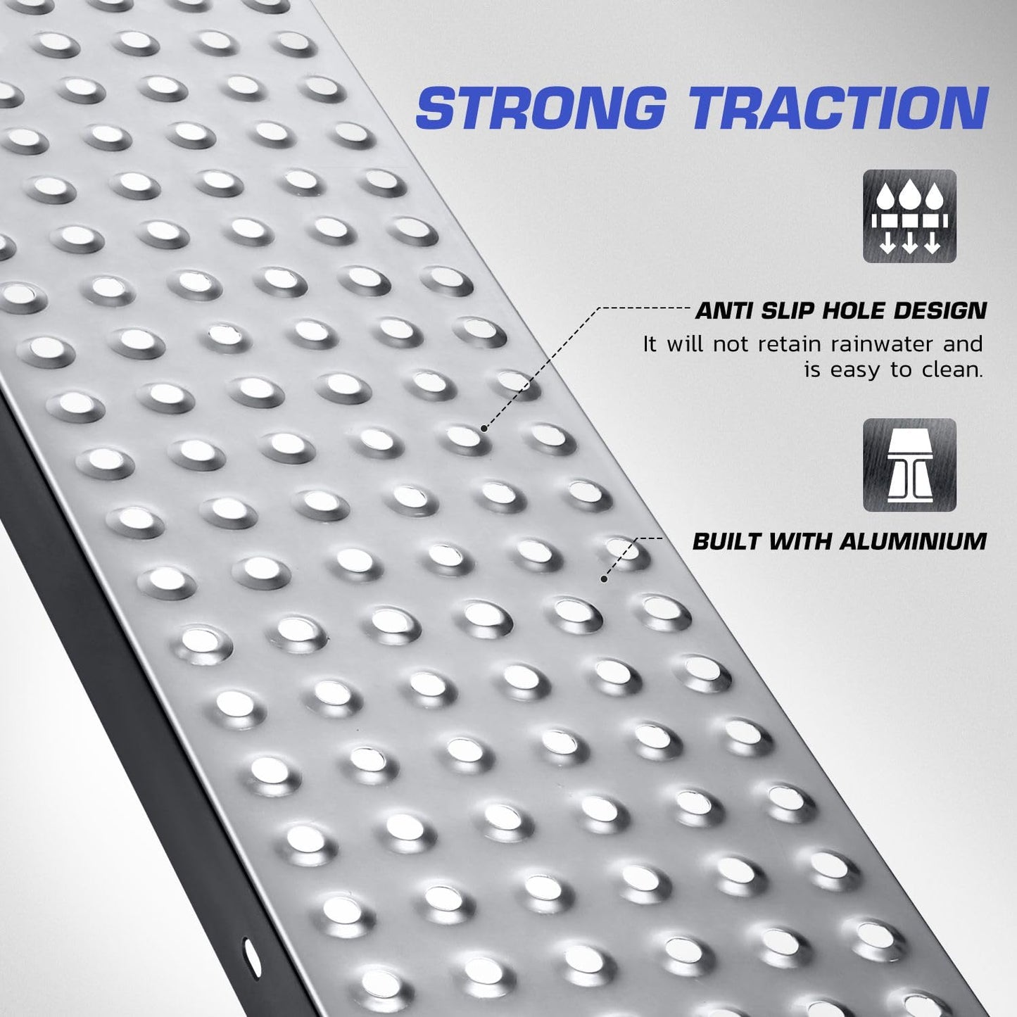 DNA Motoring Heavy Duty Folding Ramps, 880 lbs Capacity 70" x 9", Multi Use Ramp for Motorcycle, ATV, Lawn Mower, Tractor Loading and Maintenance, Home & Commercial, TOOLS-00819