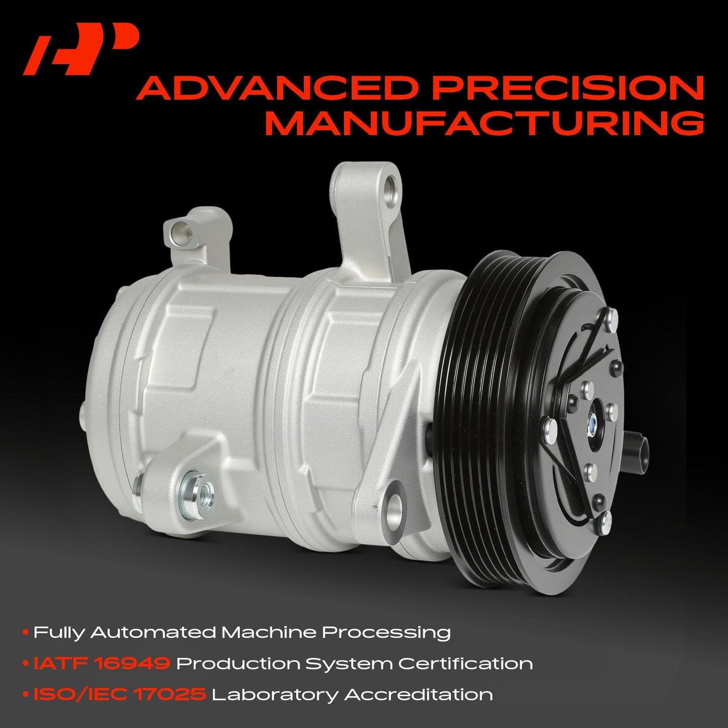 A-Premium Air Conditioner AC Compressor with Clutch Compatible with Dodge Ram 1500 2004-2007, Ram 2500 2004-2007, Dakota 2004-2007 & Mitsubishi Raider 2006-2007