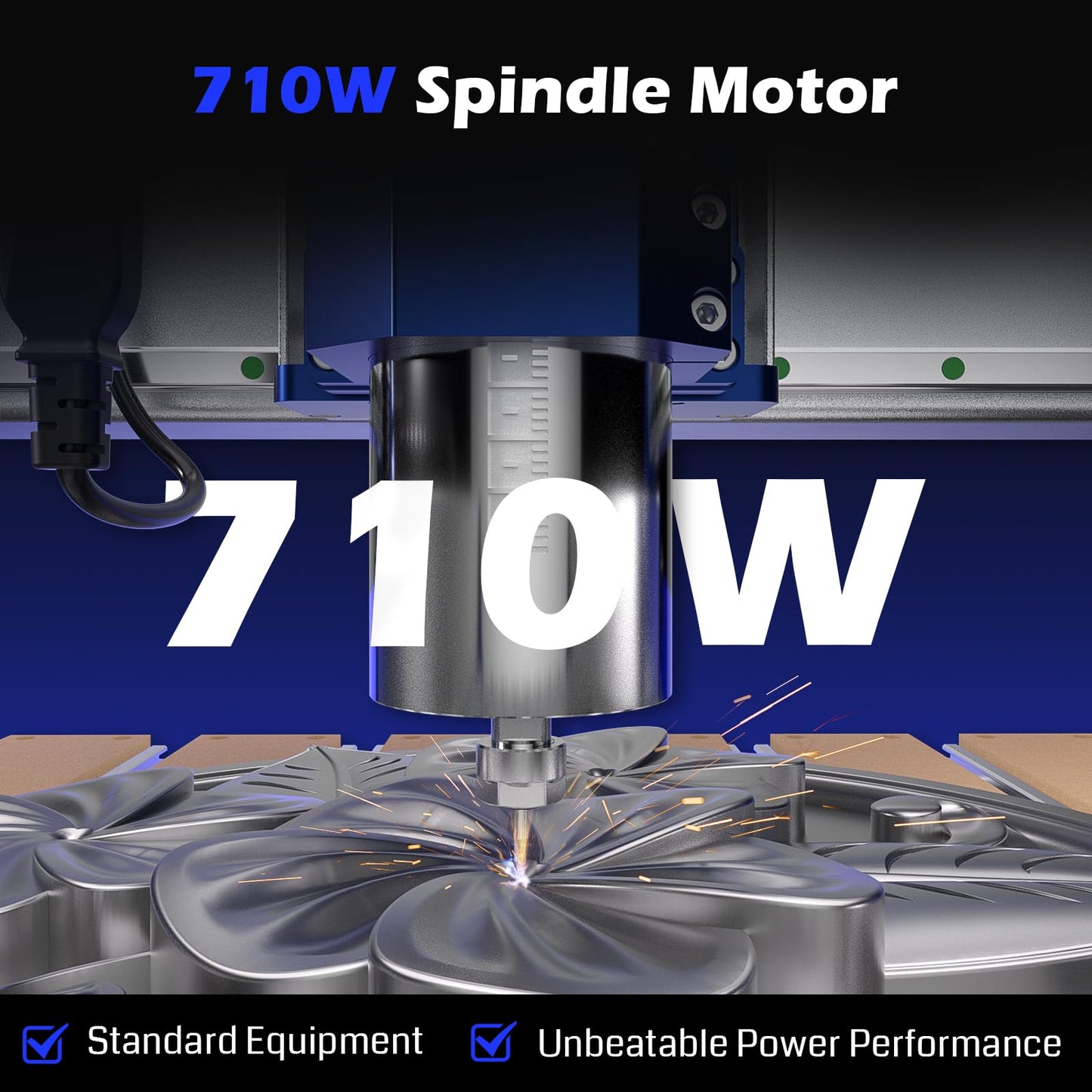 Genmitsu PROVerXL 2X2 CNC Router Machine, Closed-Loop Stepper Motor + CNC Spindle Motor Kit, 2.2KW Water Cooled Spindle Motor