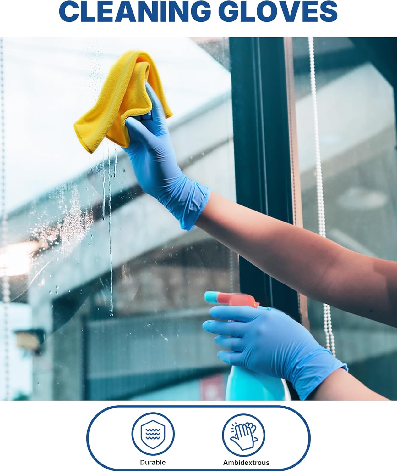 Schneider Vinyl Synthetic Exam Gloves - Latex Free 4 Mil Disposable Gloves for Medical & Food Prep