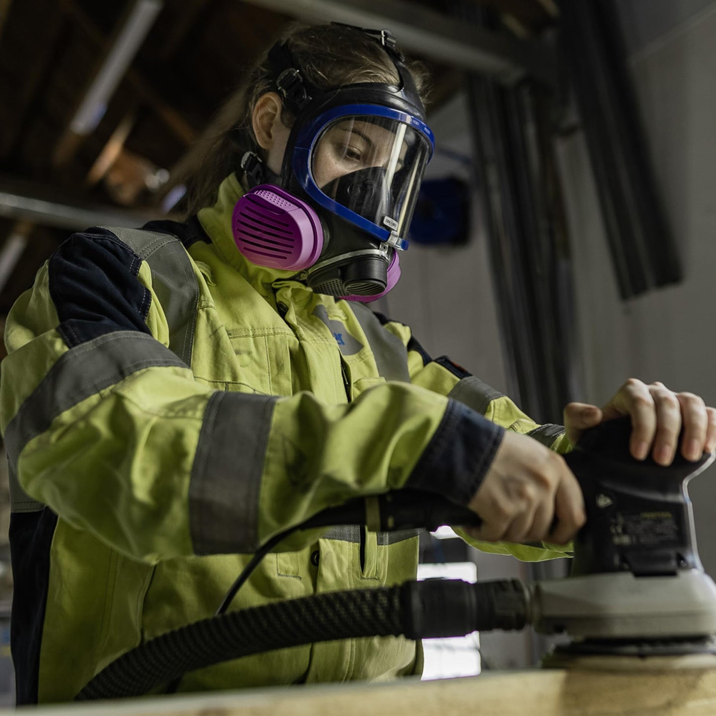 Dräger X-plore 5500 Full-Face Respirator Mask + 2x Combination Cartridge OV/AG/HF/FM/CD/AM/MA/HS/P100 | One size fits most | NIOSH Certified Eye and Respiratory Protection, Anti-Fog, 180° View