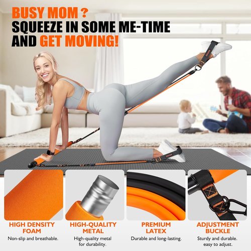 KUTIZE Pilates Bar Kit - Multifunctional Resistance Bands for Full-Body Workouts | Home Gym Equipment