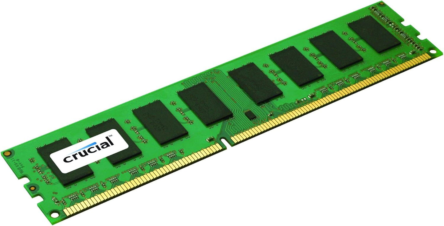 Crucial 4GB DDR3 1600 (PC3-12800) CL11 UDIMM 240-Pin 1.35V/1.5V CT51272BD160B Single MT/s Unbuffered ECC Server Memory