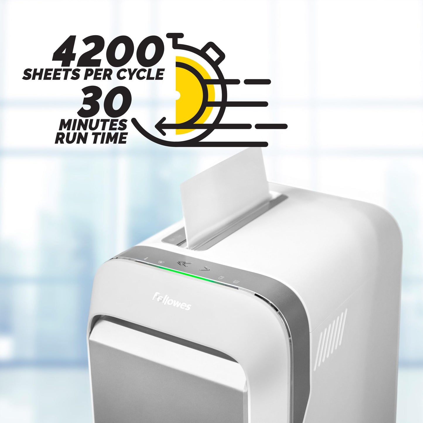 Fellowes Powershred LX220 Micro-Cut Paper Shredder, White