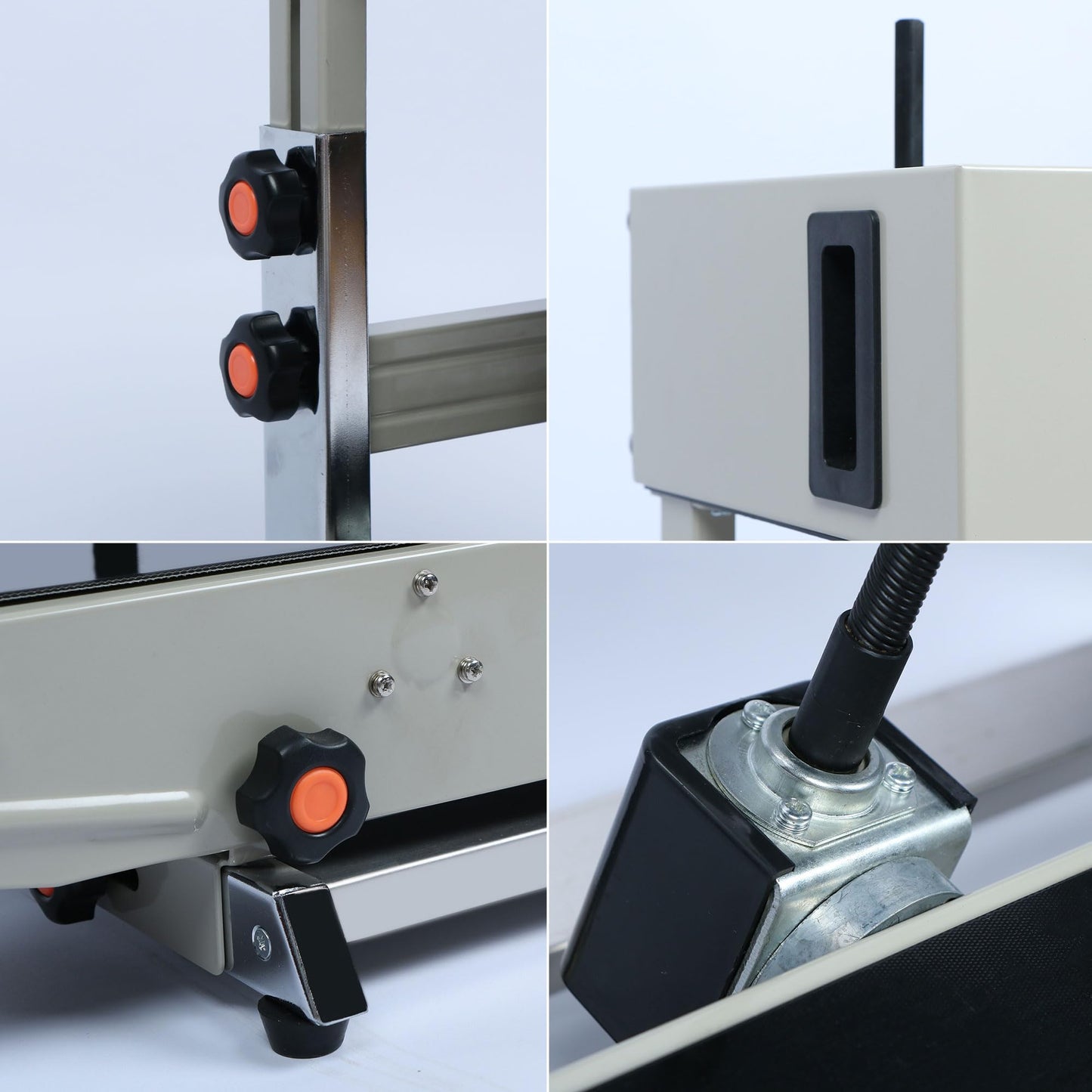 U.S. Solid Automatic Continuous Band Sealer with Stand - Industrial Bag Sealing Machine with Counter & Embossing Coder, 78.7ft/min High Speed, 110V Vertical Sealer for 0.031" PVC Bags