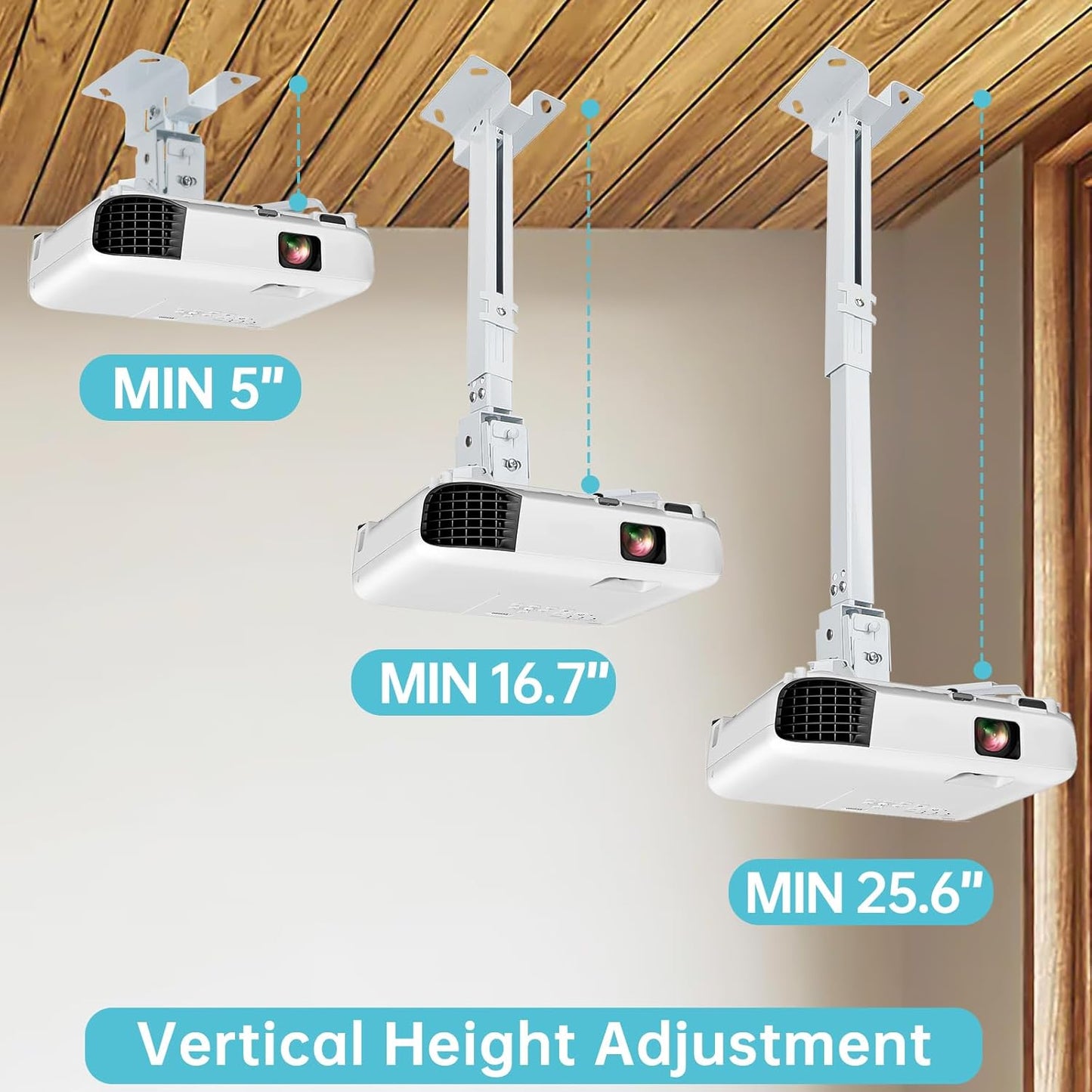 Runhike Projector Mounts Compatible with Epson Projector for Wall and Celling Mount,Ceiling Mount Compatible with Epson