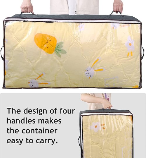 90L Under Bed Storage Containers by [Brand Name] - Clear Lid Organizers for Toys & Clothing | 2 Pack