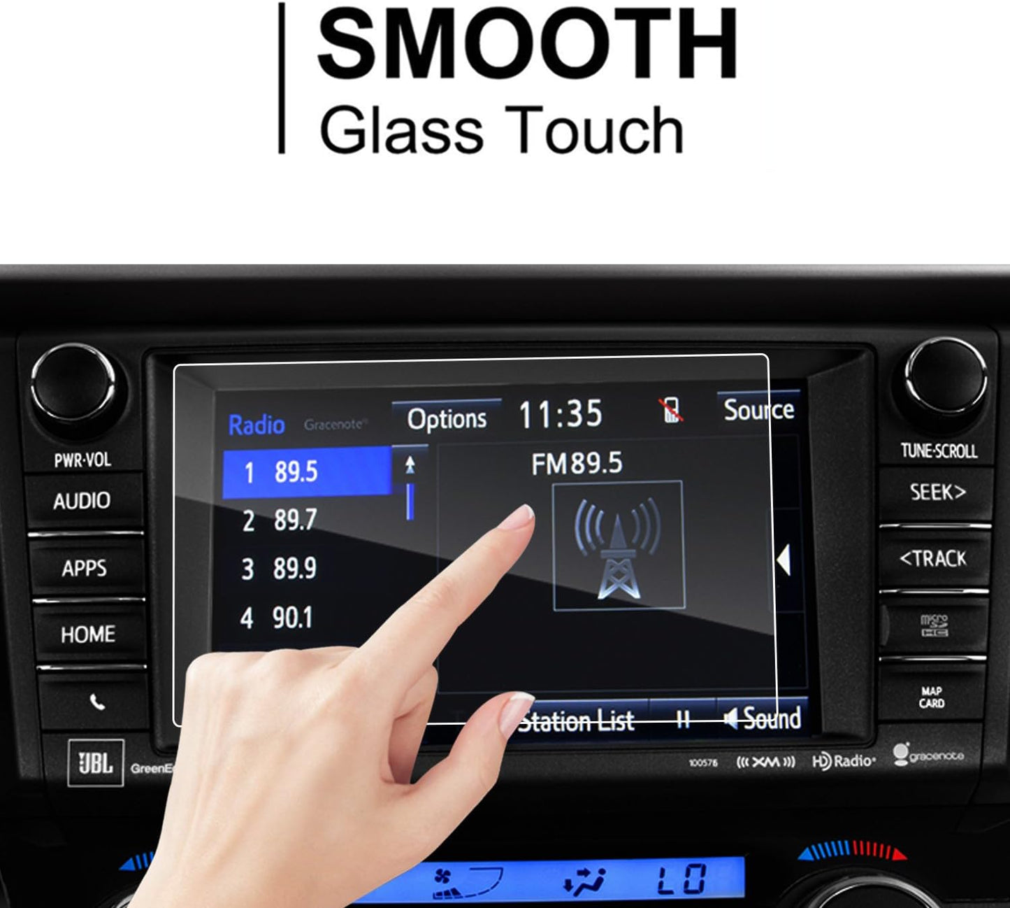 LFOTPP 2013-2018 4 7 Inch, 9H Car Navigation Screen Protector for RAV Entune Tempered Glass Hardness Car Infotainment