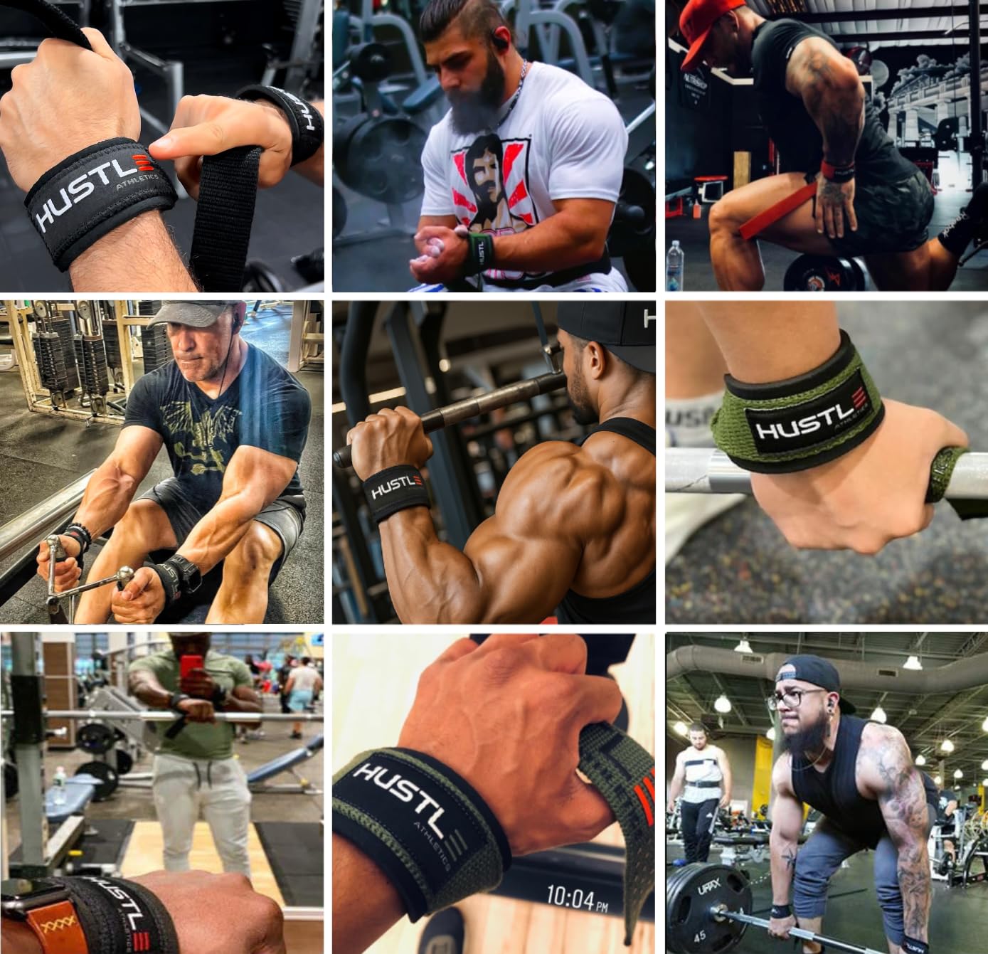 Lifting Straps for Weightlifting & Deadlifts – 21" Wrist Straps with Thick Neoprene Padding – Pro Heavy Duty Gym Wrist Wraps for Powerlifting, Bodybuilding & Strength Training for Men & Women (STEALTH)