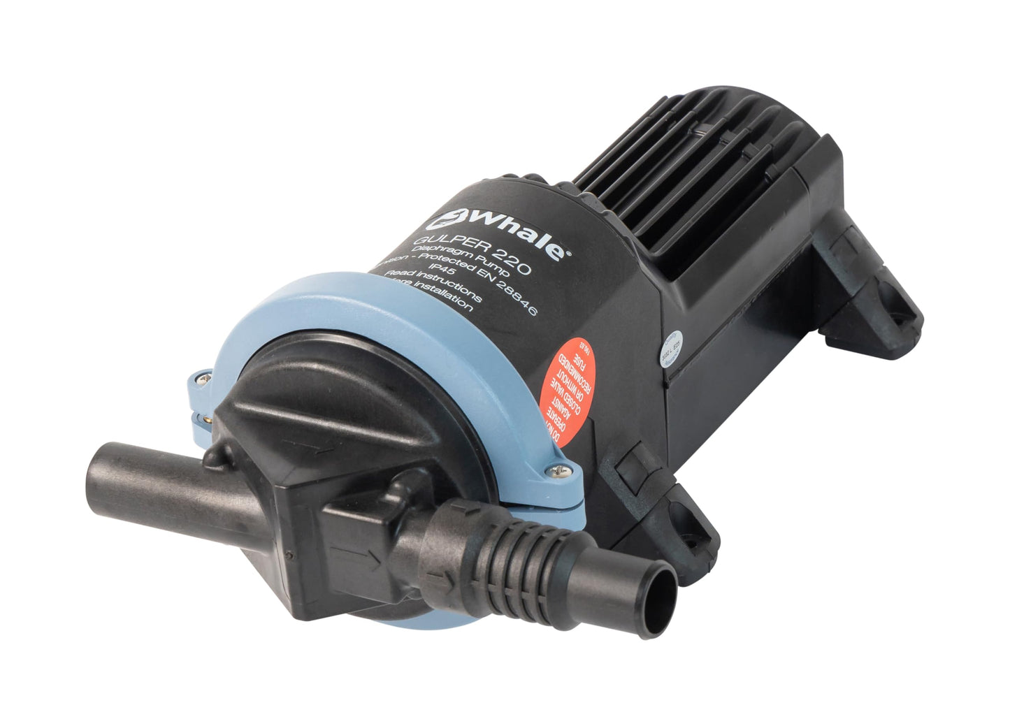 Whale Gulper 220 (24V) Graywater Waste Pump, 3.5 GPM, Virtually Unblockable, Self-Priming, Low Power Draw, BP1554